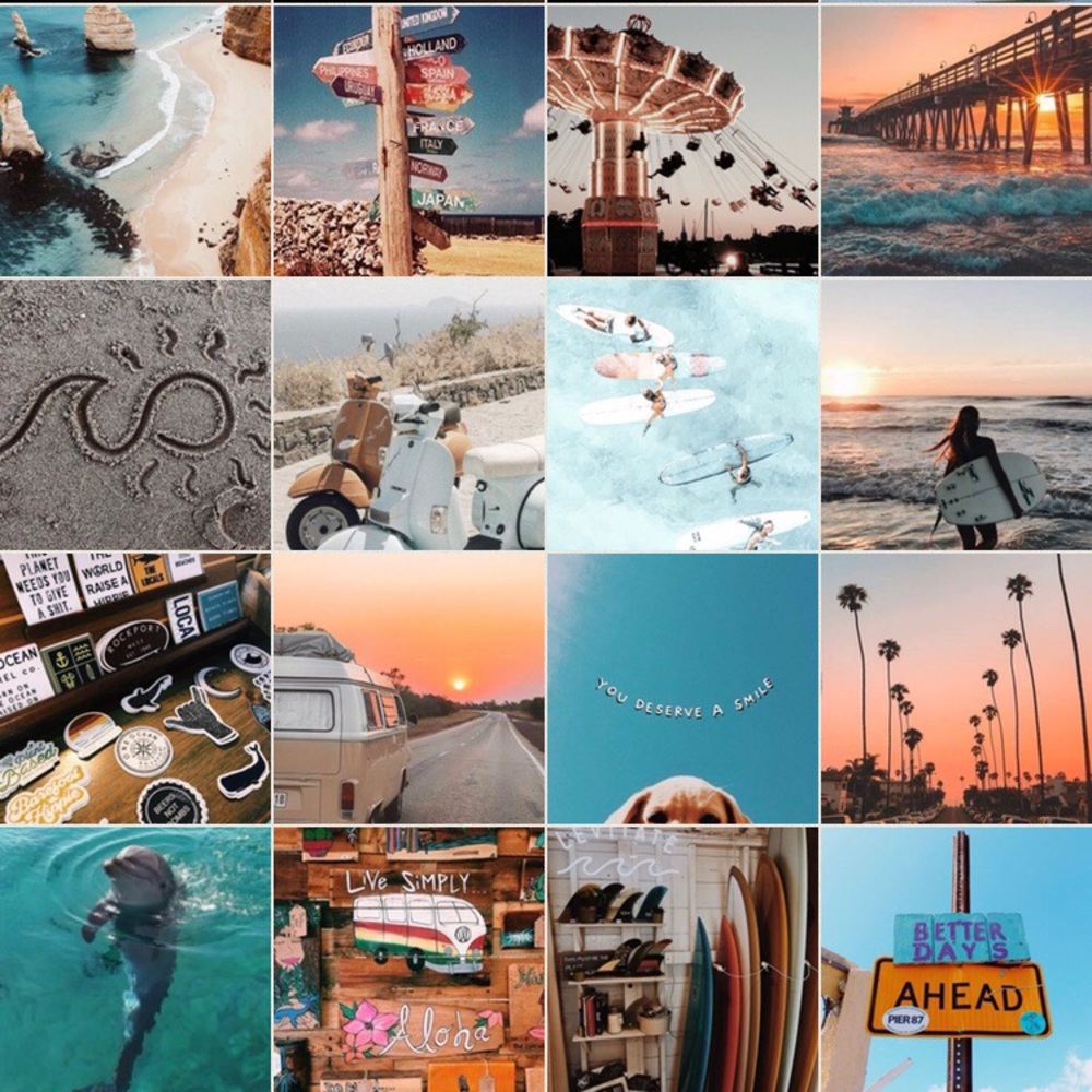 Aesthetic collage wall pictures